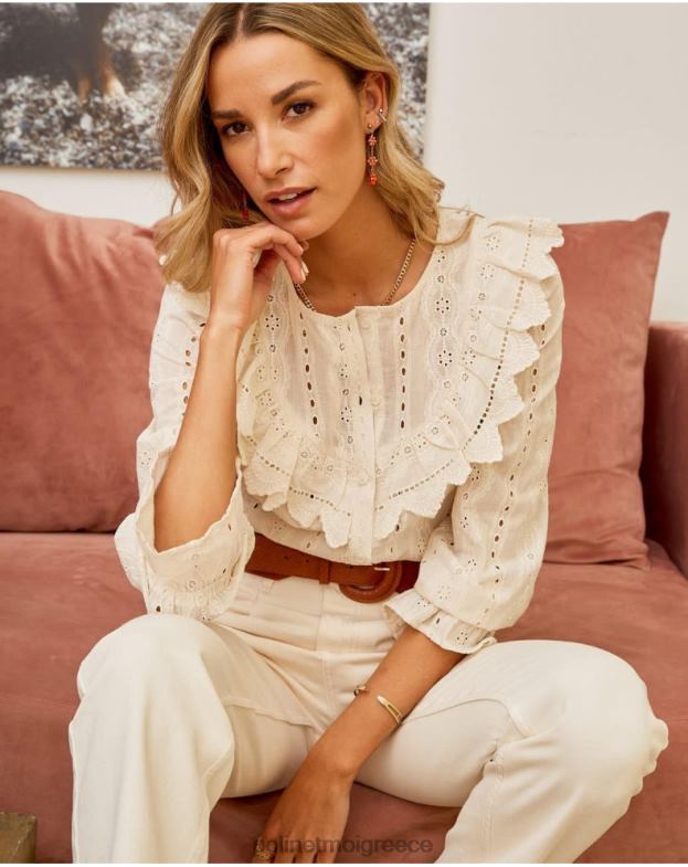 Polin et moi ακατέργαστος κεντητο πουκαμισο λια είδη ένδυσης 8DX0F208