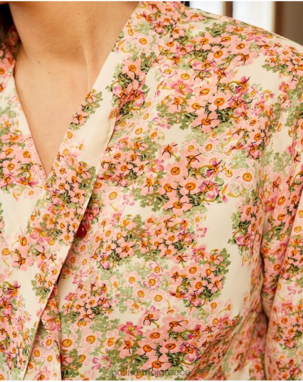 Polin et moi τριαντάφυλλο πουκάμισο φιόγκο επεξεργασία είδη ένδυσης 8DX0F221