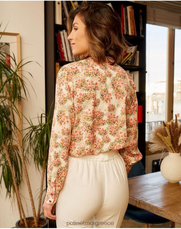 Polin et moi τριαντάφυλλο πουκάμισο φιόγκο επεξεργασία είδη ένδυσης 8DX0F221