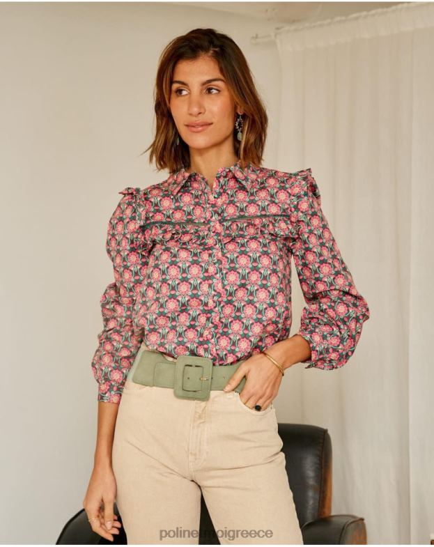Polin et moi βατόμουρο πουκάμισο με βολάν είδη ένδυσης 8DX0F229