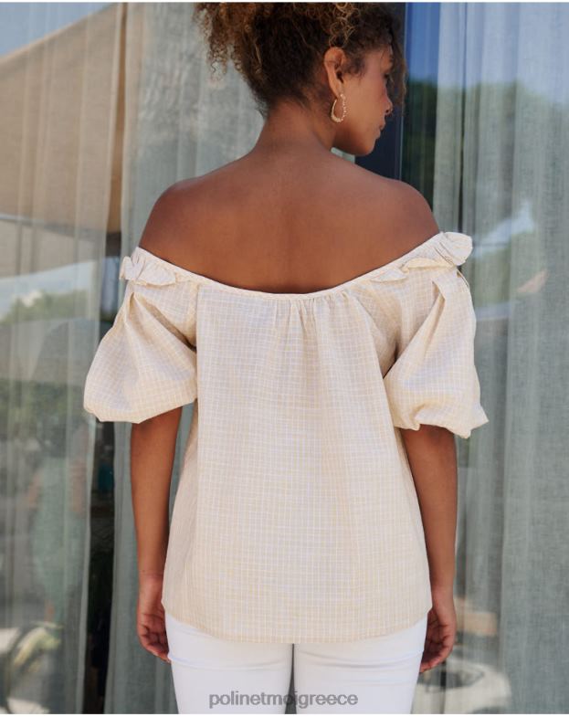 Polin et moi φιστίκι/λάιμ μπλούζα abullonada salvia είδη ένδυσης 8DX0F168