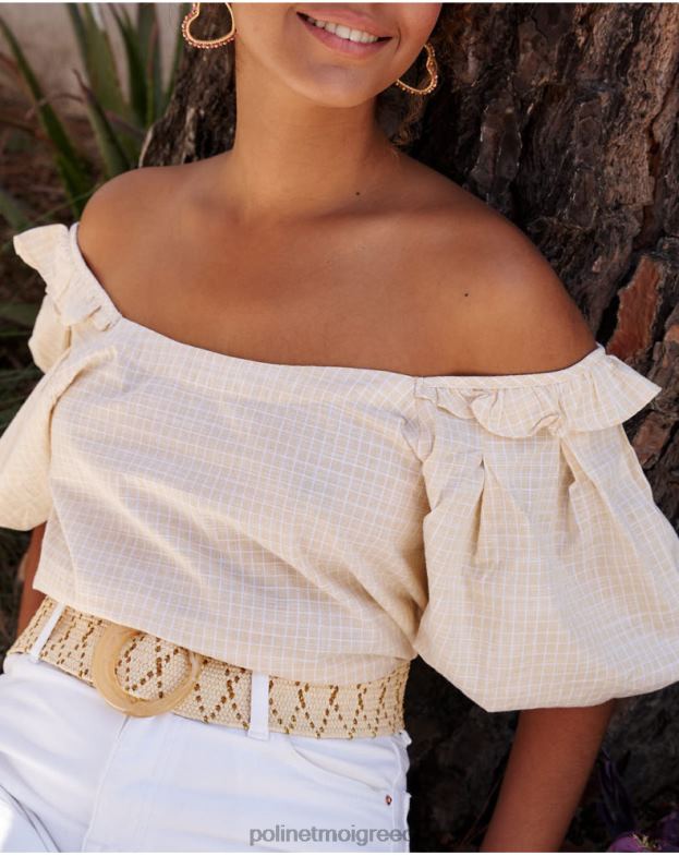 Polin et moi φιστίκι/λάιμ μπλούζα abullonada salvia είδη ένδυσης 8DX0F168