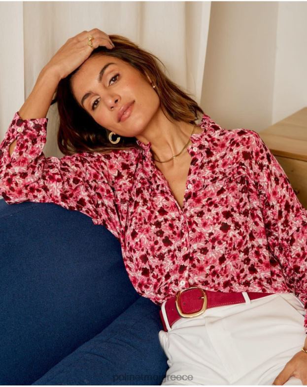 Polin et moi βατόμουρο φλοράλ πουκάμισο charlotte είδη ένδυσης 8DX0F195