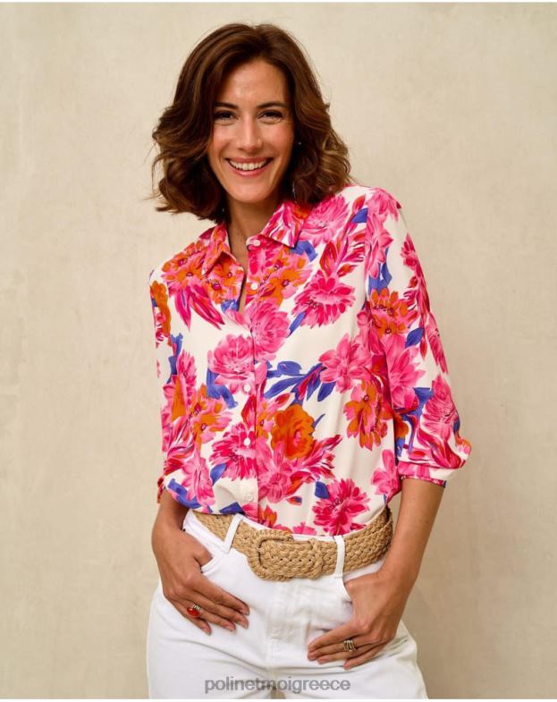 Polin et moi βατόμουρο φλοράλ πουκάμισο circe είδη ένδυσης 8DX0F202