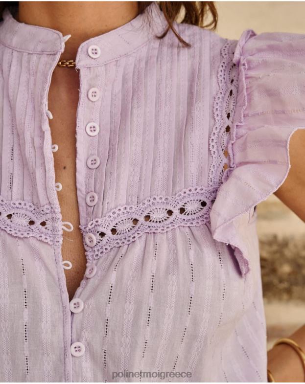 Polin et moi πασχαλιά Μπλούζα με κουμπί danna είδη ένδυσης 8DX0F171