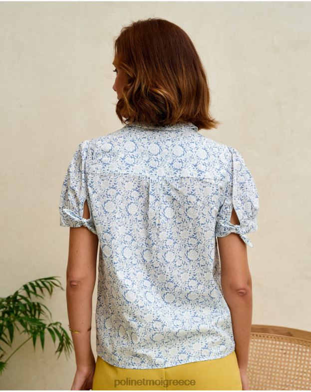 Polin et moi ουράνιος flores amor πουκάμισο είδη ένδυσης 8DX0F234
