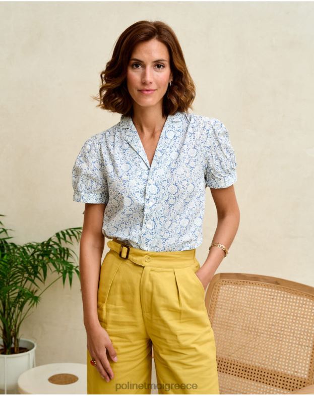 Polin et moi ουράνιος flores amor πουκάμισο είδη ένδυσης 8DX0F234