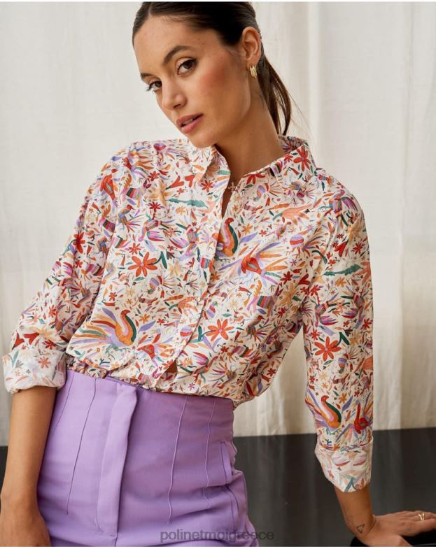 Polin et moi πορτοκάλι πουκάμισο λουλούδια galatea είδη ένδυσης 8DX0F206