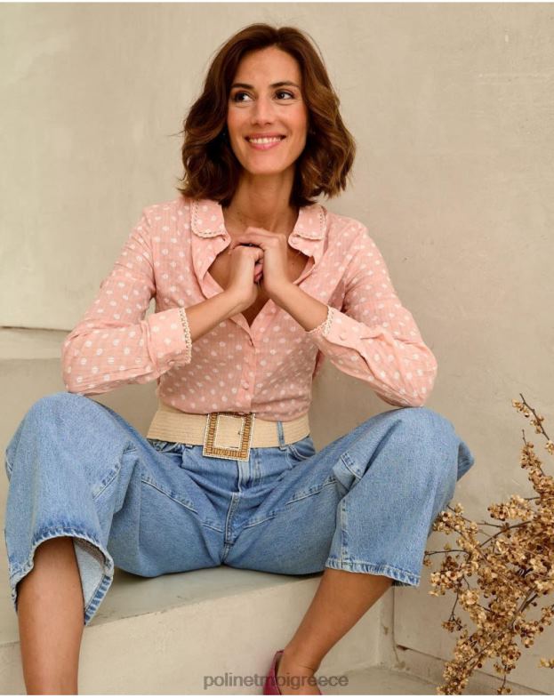 Polin et moi τριαντάφυλλο πουά πουκάμισο hari είδη ένδυσης 8DX0F203