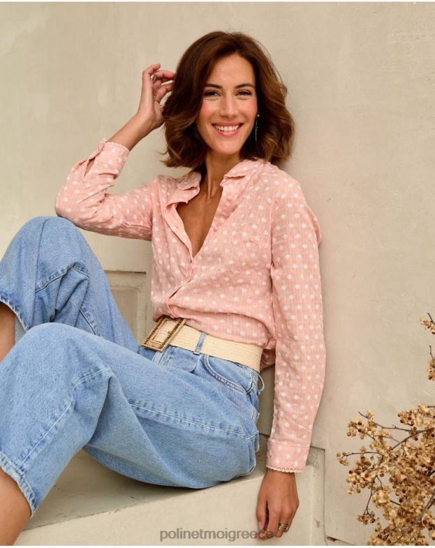 Polin et moi τριαντάφυλλο πουά πουκάμισο hari είδη ένδυσης 8DX0F203