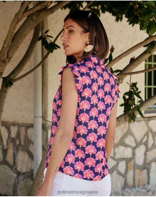 Polin et moi λεβάντα φλοράλ μπλούζα jullia είδη ένδυσης 8DX0F191