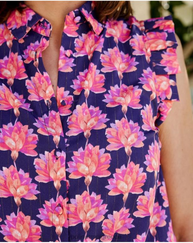 Polin et moi λεβάντα φλοράλ μπλούζα jullia είδη ένδυσης 8DX0F191