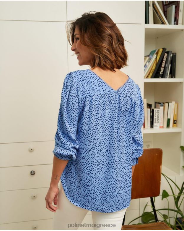 Polin et moi klein blue πουκάμισο motas meli είδη ένδυσης 8DX0F219
