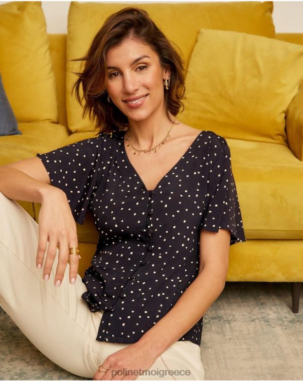 Polin et moi θαλάσσια πουά πουκάμισο mabela είδη ένδυσης 8DX0F212