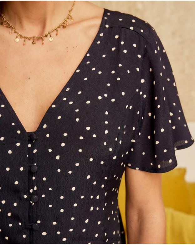 Polin et moi θαλάσσια πουά πουκάμισο mabela είδη ένδυσης 8DX0F212