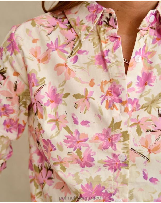 Polin et moi μολόχα πουκάμισο με λουλούδια marilina είδη ένδυσης 8DX0F201