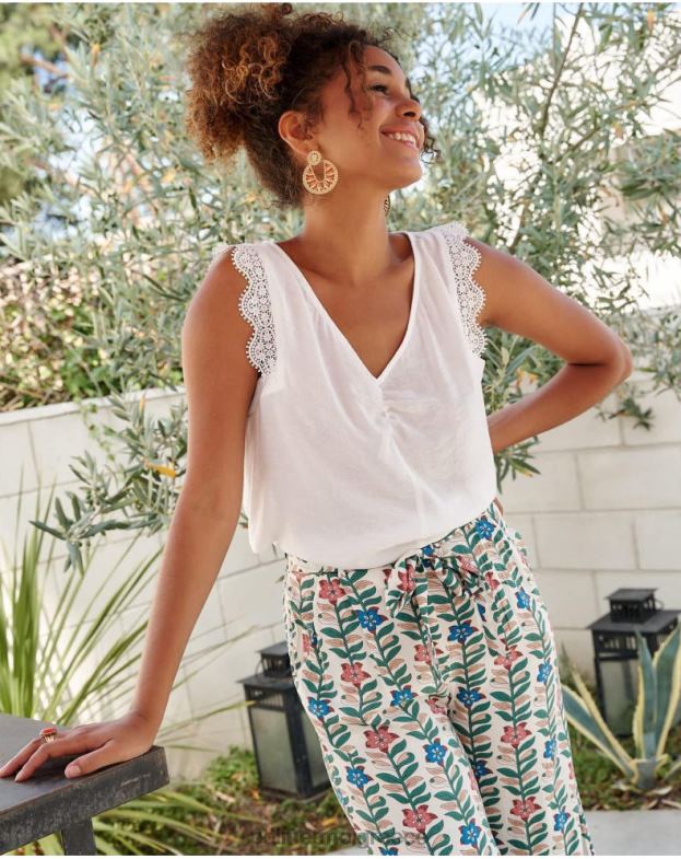 Polin et moi άσπρο δαντέλα μπλούζα mery είδη ένδυσης 8DX0F153