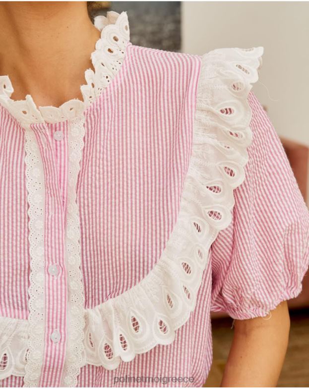 Polin et moi τριαντάφυλλο μωρό mila μπλούζα είδη ένδυσης 8DX0F204