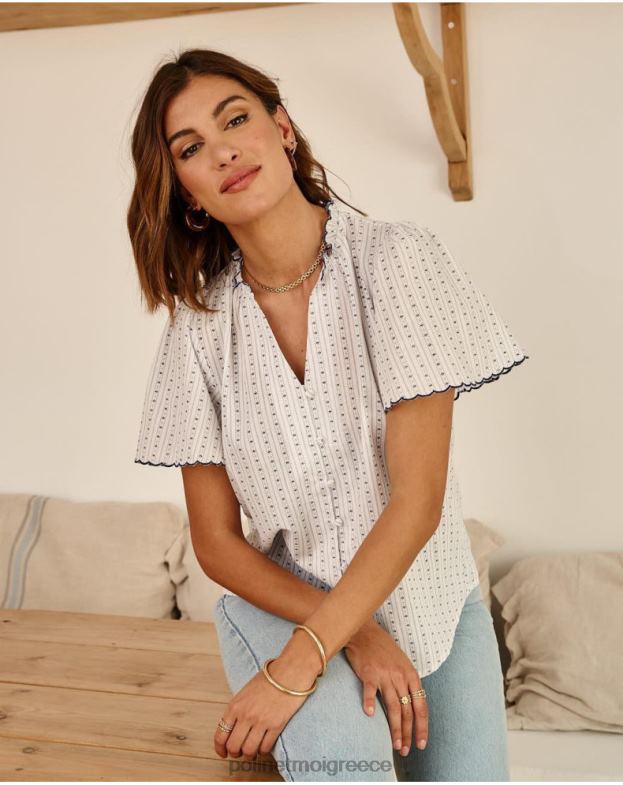 Polin et moi θαλάσσια πουκάμισο neida trim είδη ένδυσης 8DX0F151