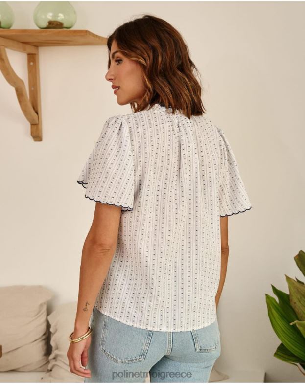 Polin et moi θαλάσσια πουκάμισο neida trim είδη ένδυσης 8DX0F151