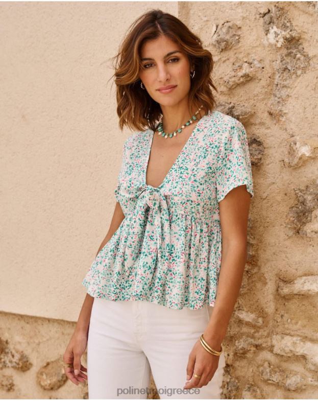 Polin et moi τουρκουάζ επάνω φιόγκος εσμεράλδα είδη ένδυσης 8DX0F241