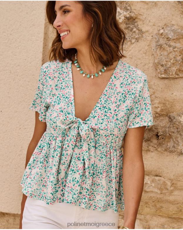 Polin et moi τουρκουάζ επάνω φιόγκος εσμεράλδα είδη ένδυσης 8DX0F241