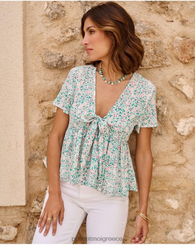 Polin et moi τουρκουάζ επάνω φιόγκος εσμεράλδα είδη ένδυσης 8DX0F241