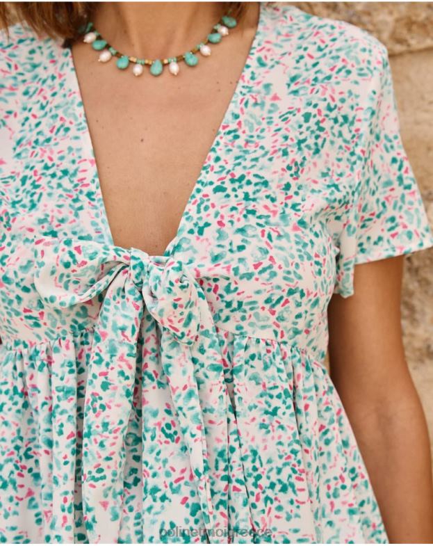 Polin et moi τουρκουάζ επάνω φιόγκος εσμεράλδα είδη ένδυσης 8DX0F241