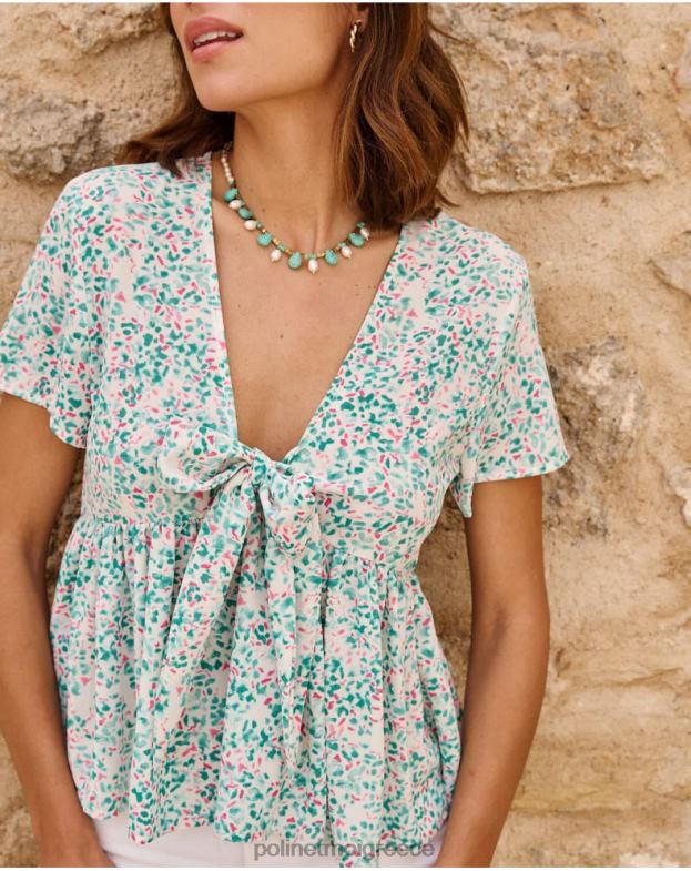 Polin et moi τουρκουάζ επάνω φιόγκος εσμεράλδα είδη ένδυσης 8DX0F241