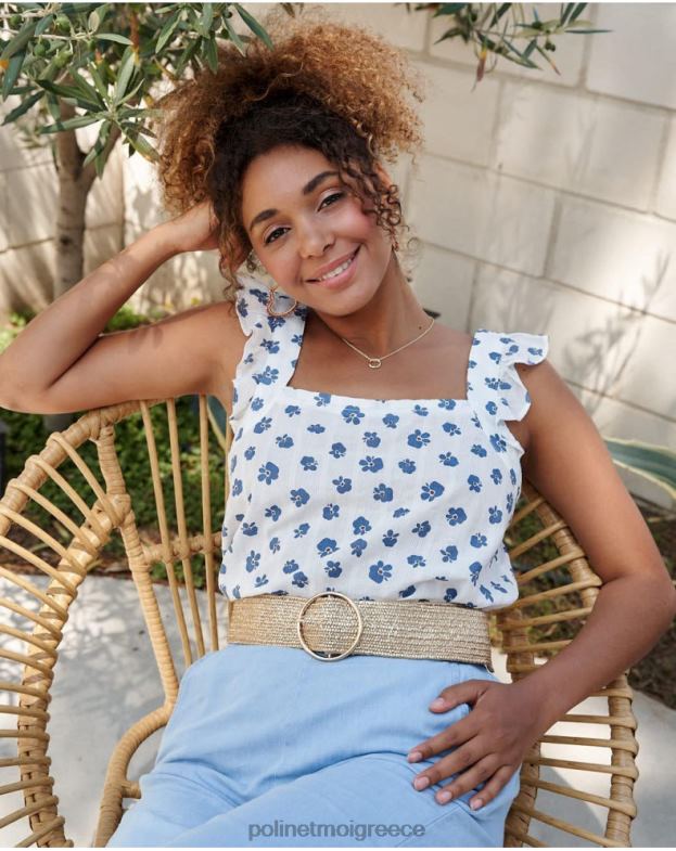 Polin et moi τζην κορυφαία λουλούδια σελήνη είδη ένδυσης 8DX0F244