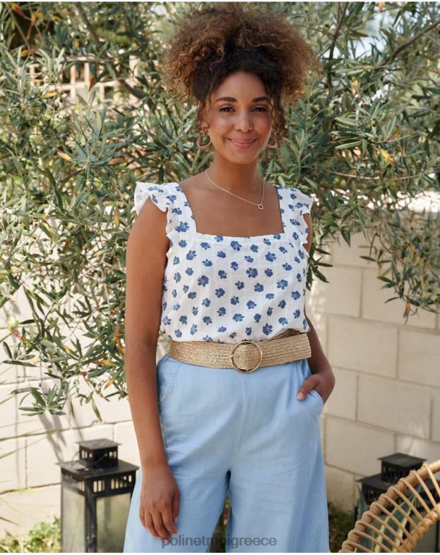 Polin et moi τζην κορυφαία λουλούδια σελήνη είδη ένδυσης 8DX0F244