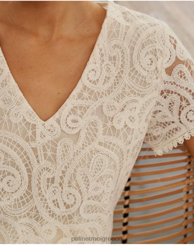 Polin et moi ακατέργαστος κεντητό μπλουζάκι μπρούμα είδη ένδυσης 8DX0F248