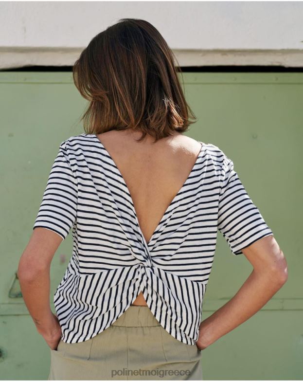 Polin et moi θαλάσσια μπλουζάκι με ρίγες είδη ένδυσης 8DX0F259