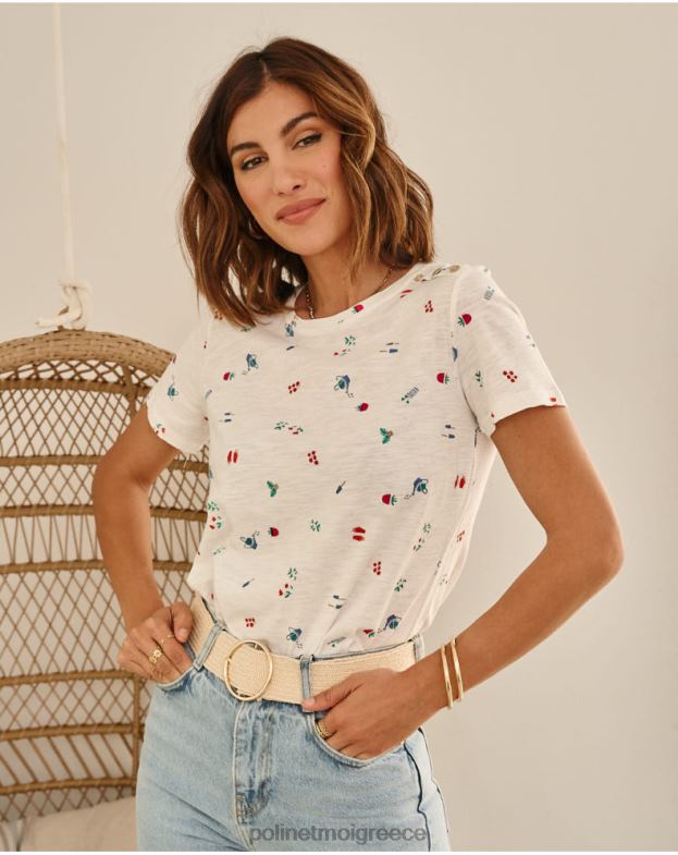 Polin et moi άσπρο μπλουζάκι ντουζ ζοραϊδα είδη ένδυσης 8DX0F261