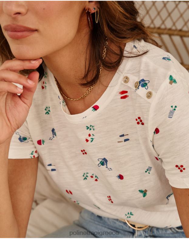 Polin et moi άσπρο μπλουζάκι ντουζ ζοραϊδα είδη ένδυσης 8DX0F261