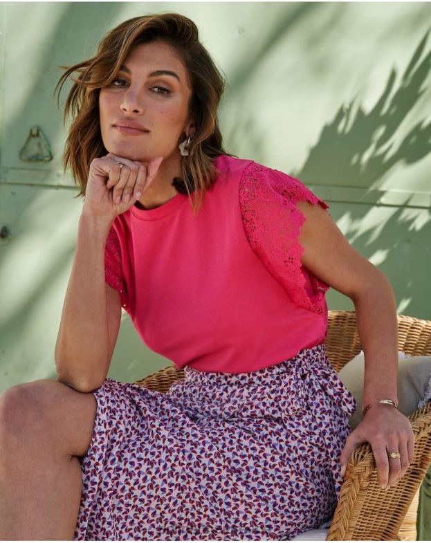 Polin et moi φουξία πάνω βολάν Σίσσυ είδη ένδυσης 8DX0F275