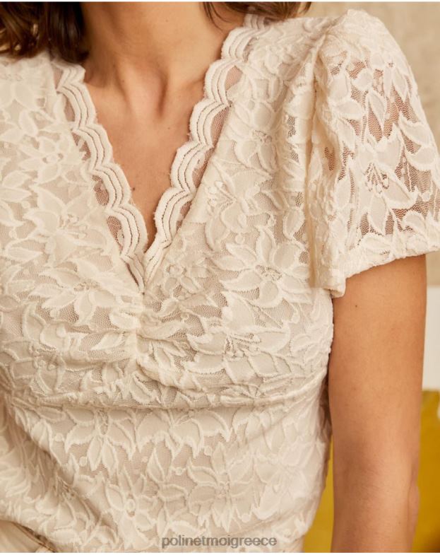 Polin et moi ακατέργαστος τοπ άρι κέντημα είδη ένδυσης 8DX0F279