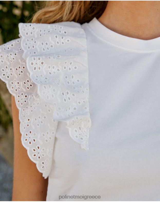 Polin et moi άσπρο επάνω βολάν aymara είδη ένδυσης 8DX0F266