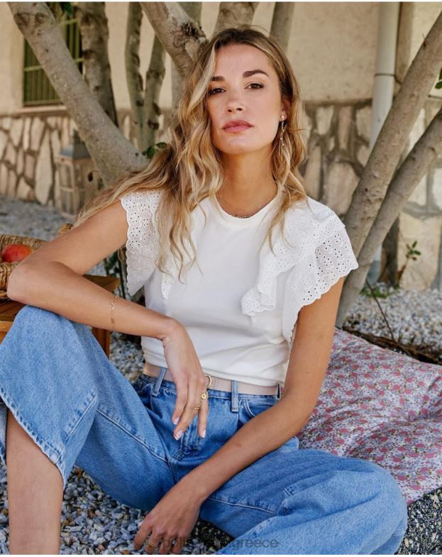 Polin et moi άσπρο επάνω βολάν aymara είδη ένδυσης 8DX0F266