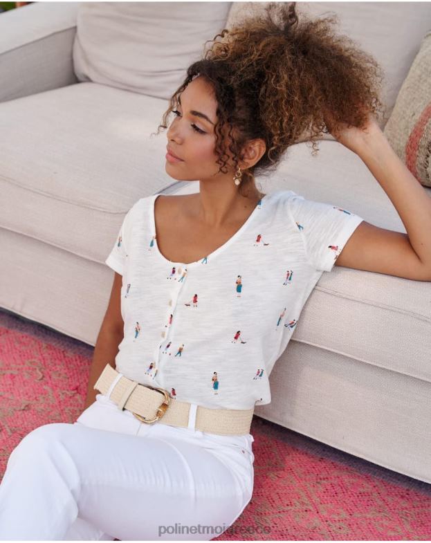 Polin et moi άσπρο μπλουζάκι ανθρώπων bego είδη ένδυσης 8DX0F238