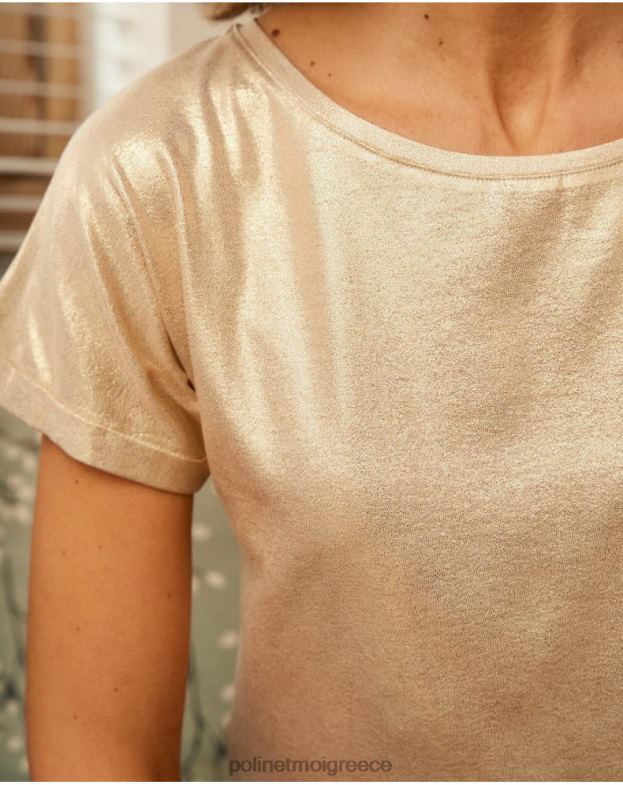 Polin et moi χρυσός/πλατίνα μπλουζάκι brillo galia είδη ένδυσης 8DX0F289