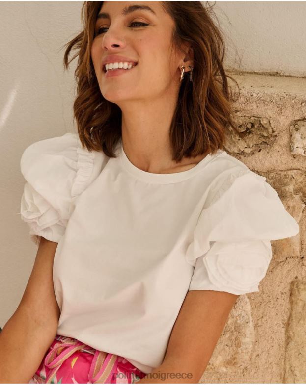 Polin et moi άσπρο κορυφαίο στολίδι manga είδη ένδυσης 8DX0F269