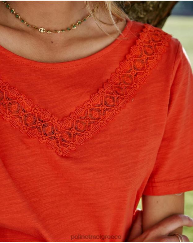 Polin et moi κοράλλι μπλουζάκι paty είδη ένδυσης 8DX0F278