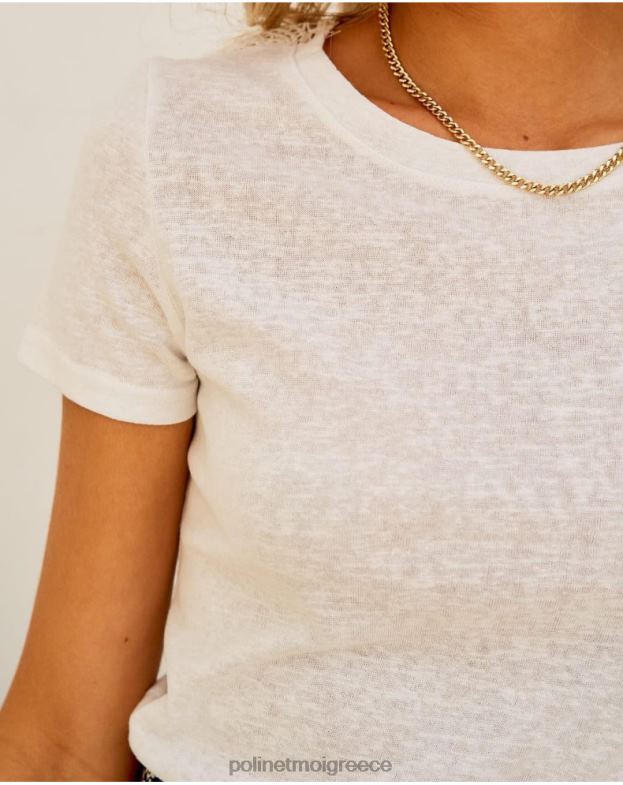 Polin et moi άσπρο μπλουζάκι puntilla mirta είδη ένδυσης 8DX0F290