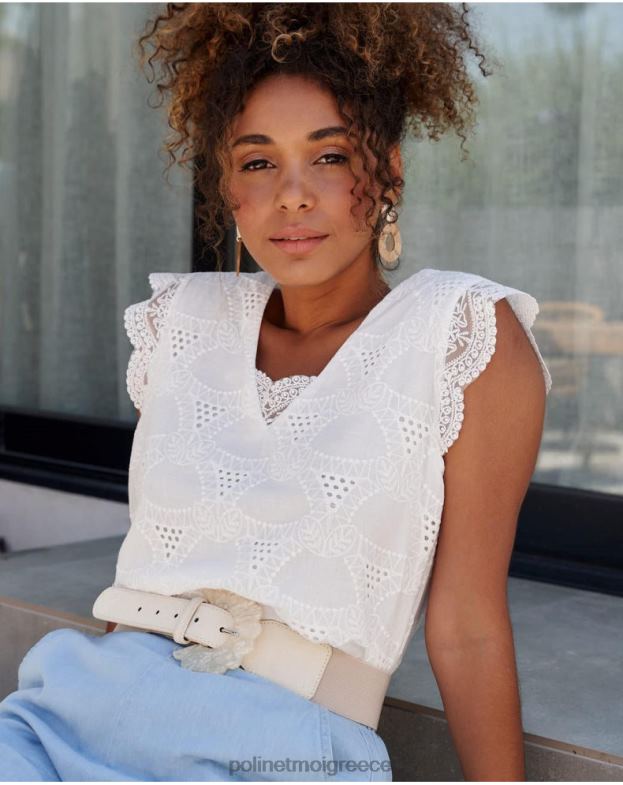 Polin et moi άσπρο top batista amparo είδη ένδυσης 8DX0F240
