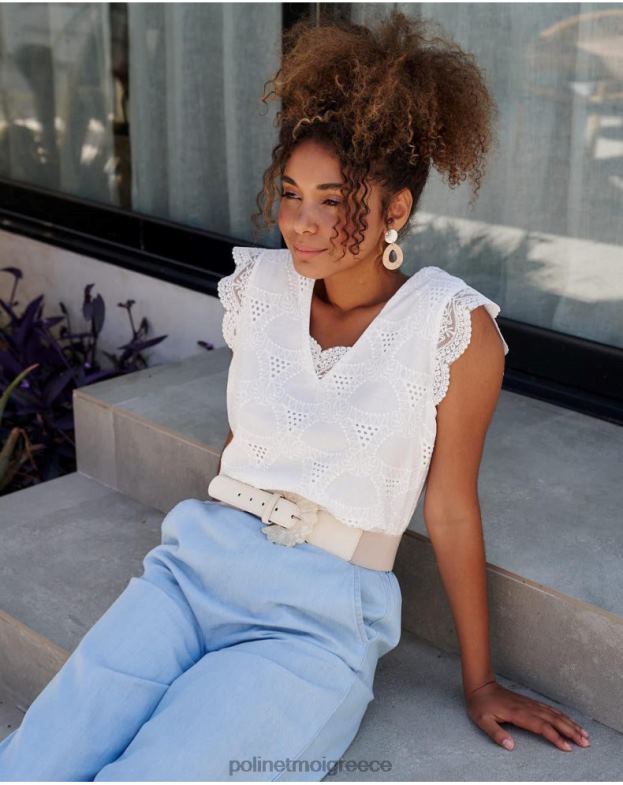 Polin et moi άσπρο top batista amparo είδη ένδυσης 8DX0F240