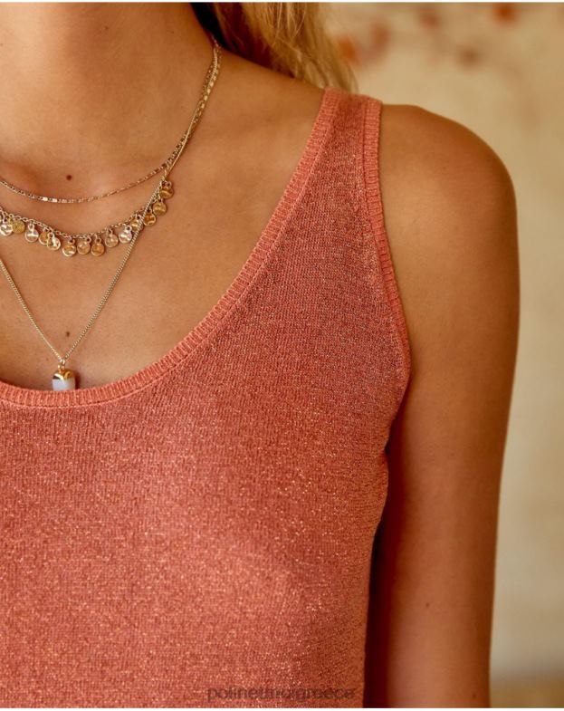 Polin et moi σολομός top lurex sarah είδη ένδυσης 8DX0F294