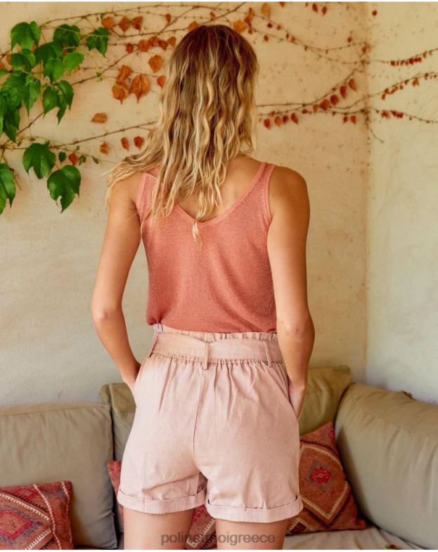 Polin et moi σολομός top lurex sarah είδη ένδυσης 8DX0F294