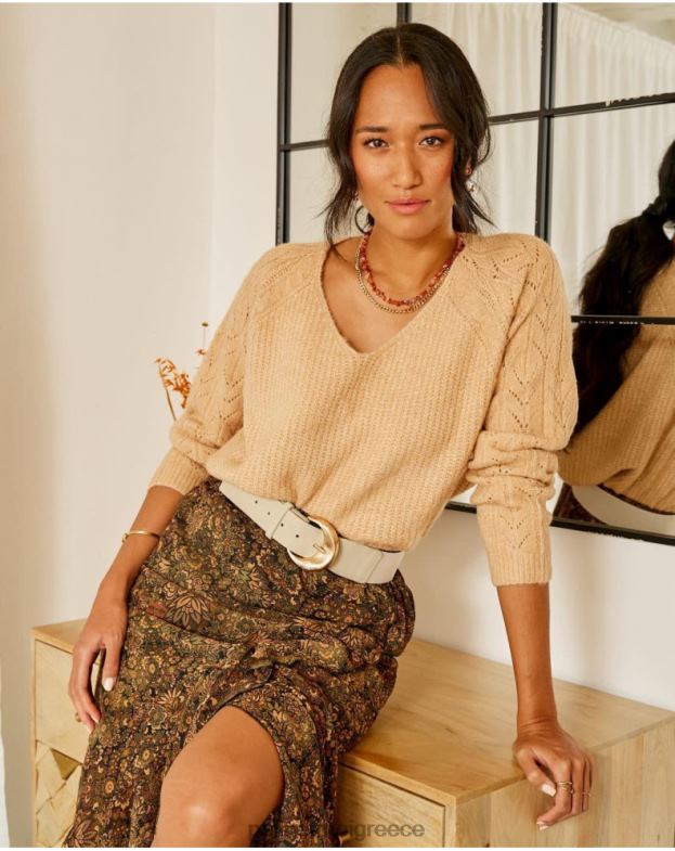 Polin et moi καμήλα πουλόβερ τυπικές αιχμές είδη ένδυσης 8DX0F355