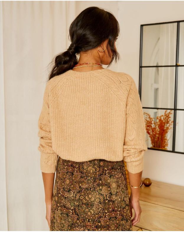 Polin et moi καμήλα πουλόβερ τυπικές αιχμές είδη ένδυσης 8DX0F355